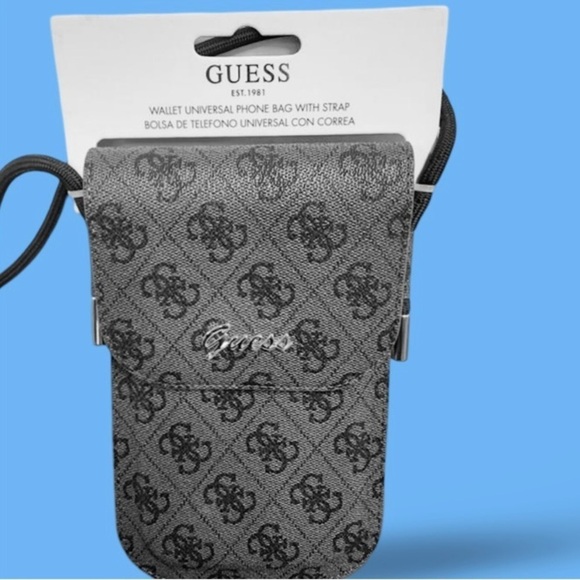GUESS Unisex Crossbody Phone Bag w/Convenient Outside ID Insert, NWT - Picture 5 of 5